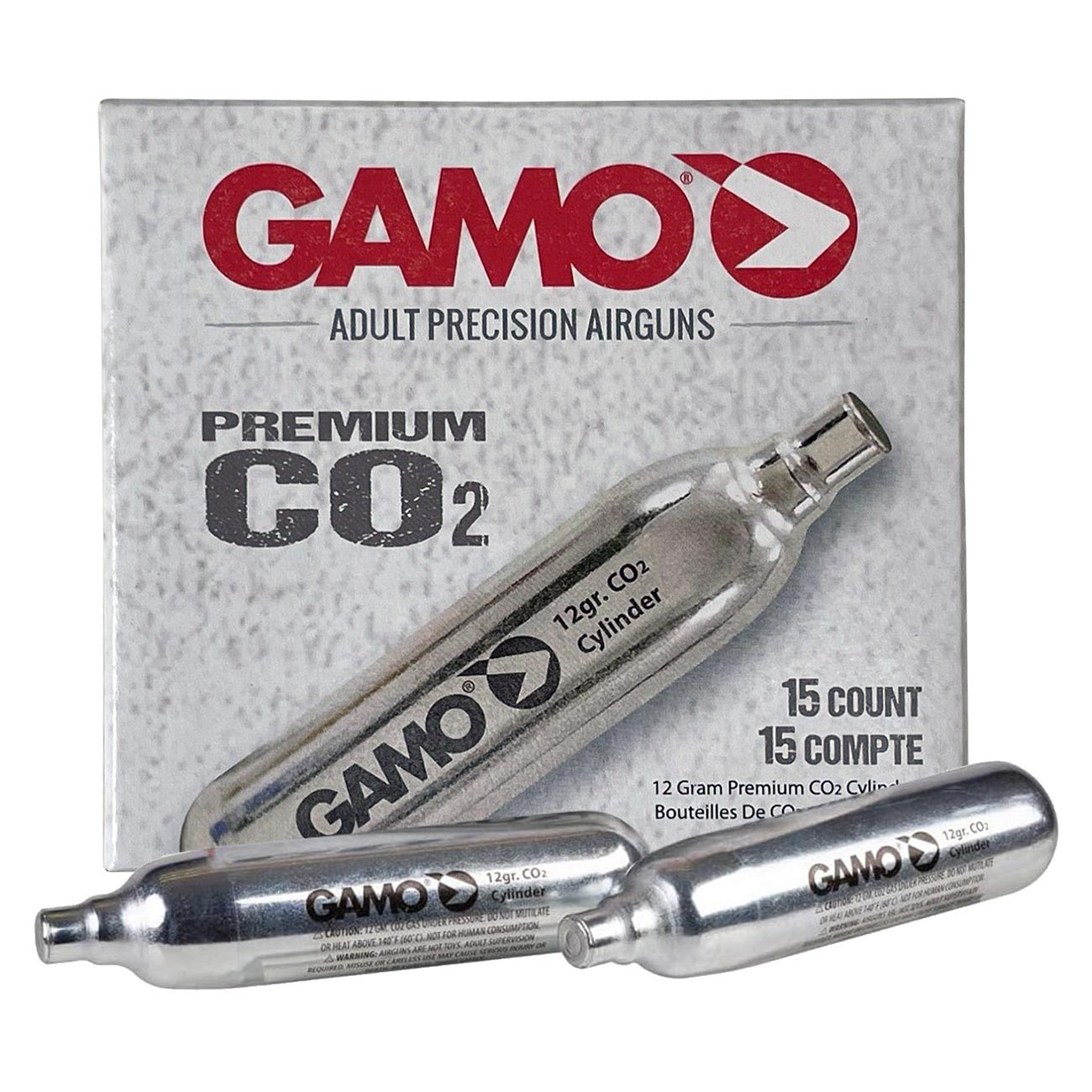 Gamo 12 Gram CO2 Cartridges (15 Count) - Clinch River Fishing USA