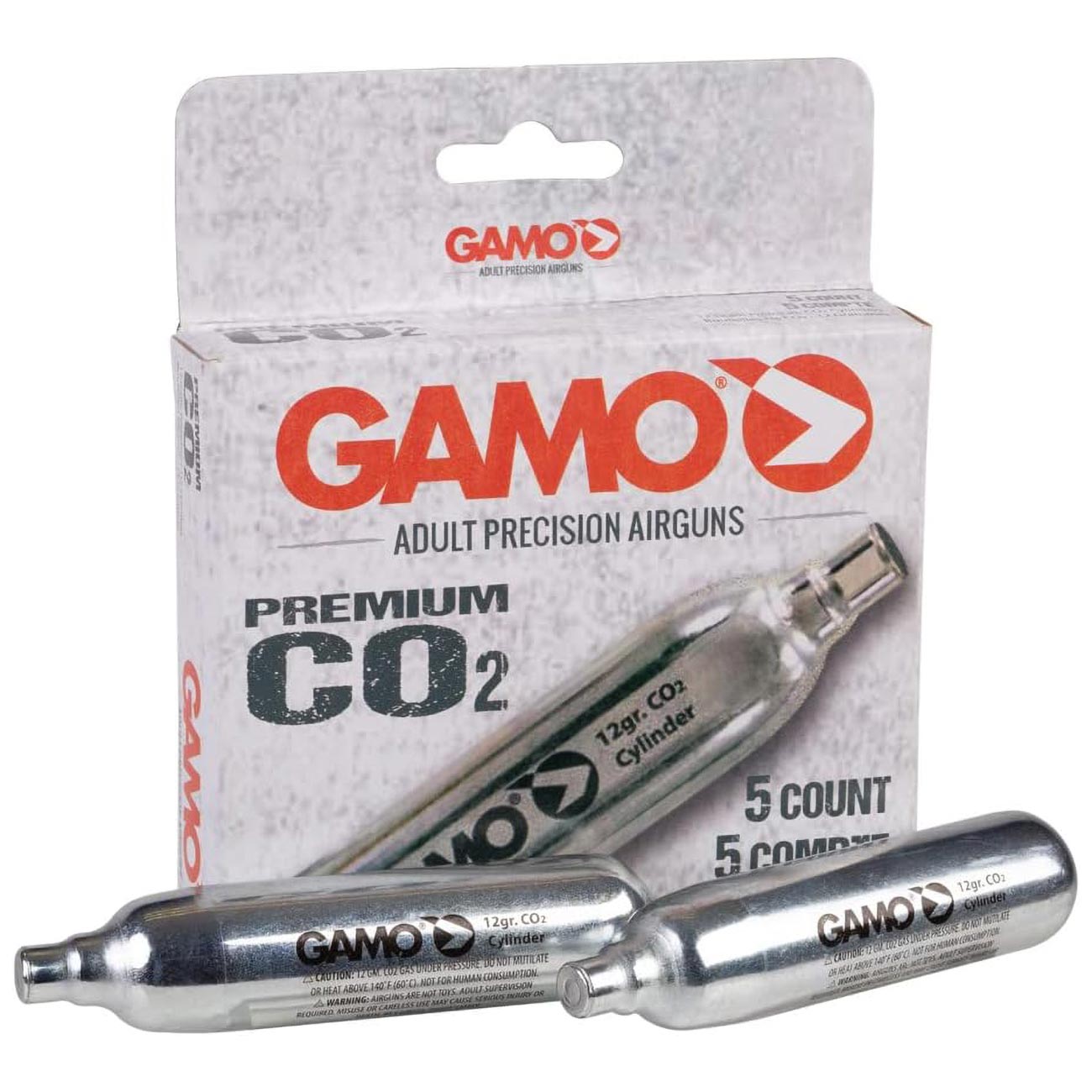 Gamo 12 Gram CO2 Cartridges (5 Count) - Clinch River Fishing USA