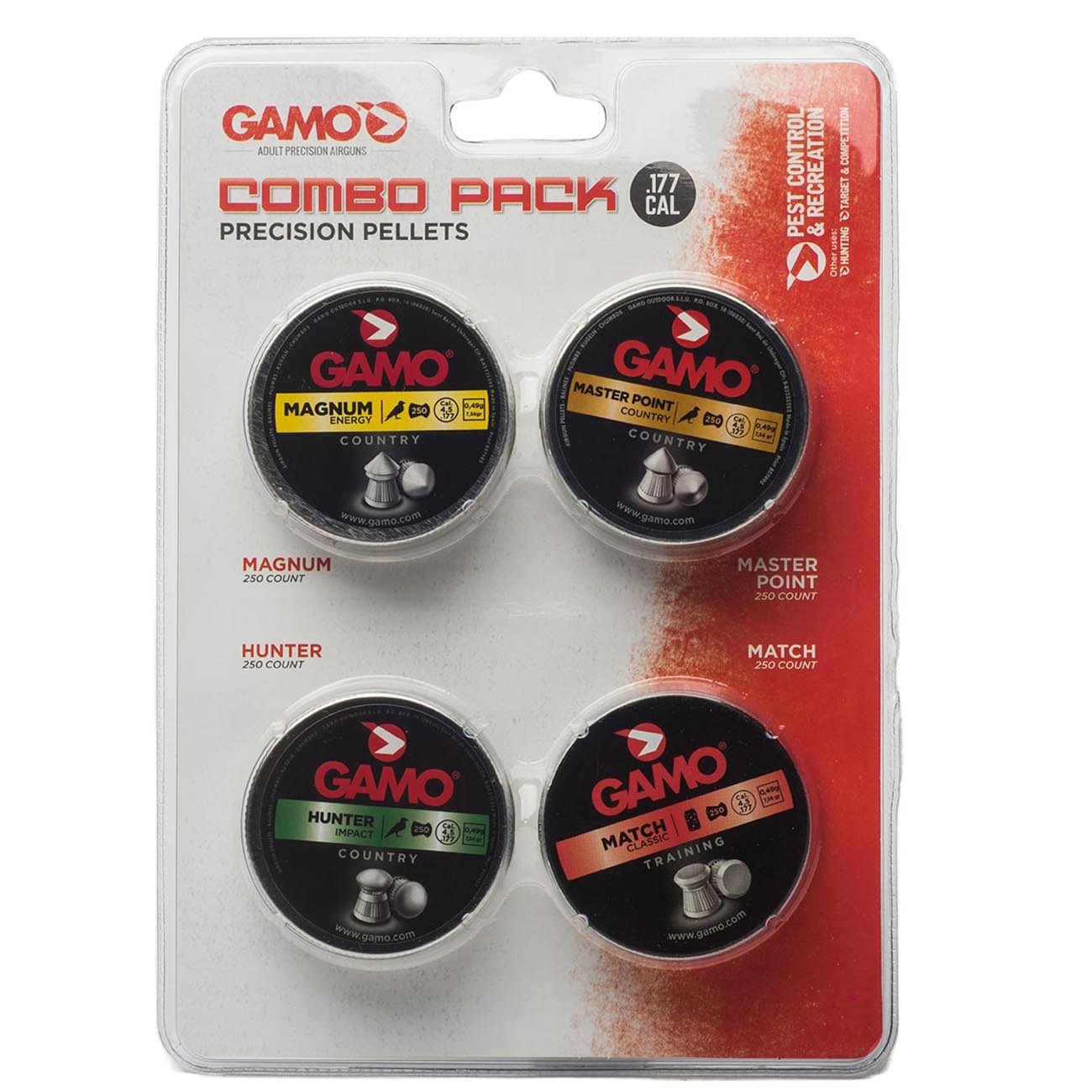 Gamo .177cal Assorted Pellet Combo Pack (1000 Count) - Clinch River Fishing USA