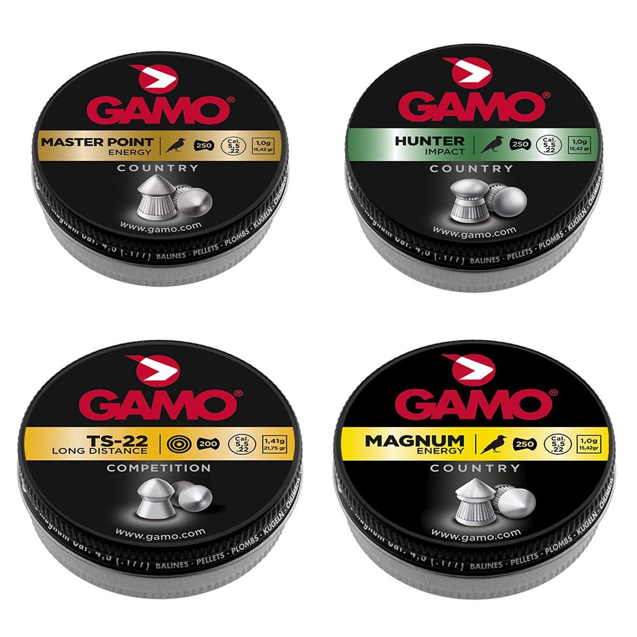 Gamo .22cal Assorted Pellet Combo Pack (950 Count) - Clinch River Fishing USA