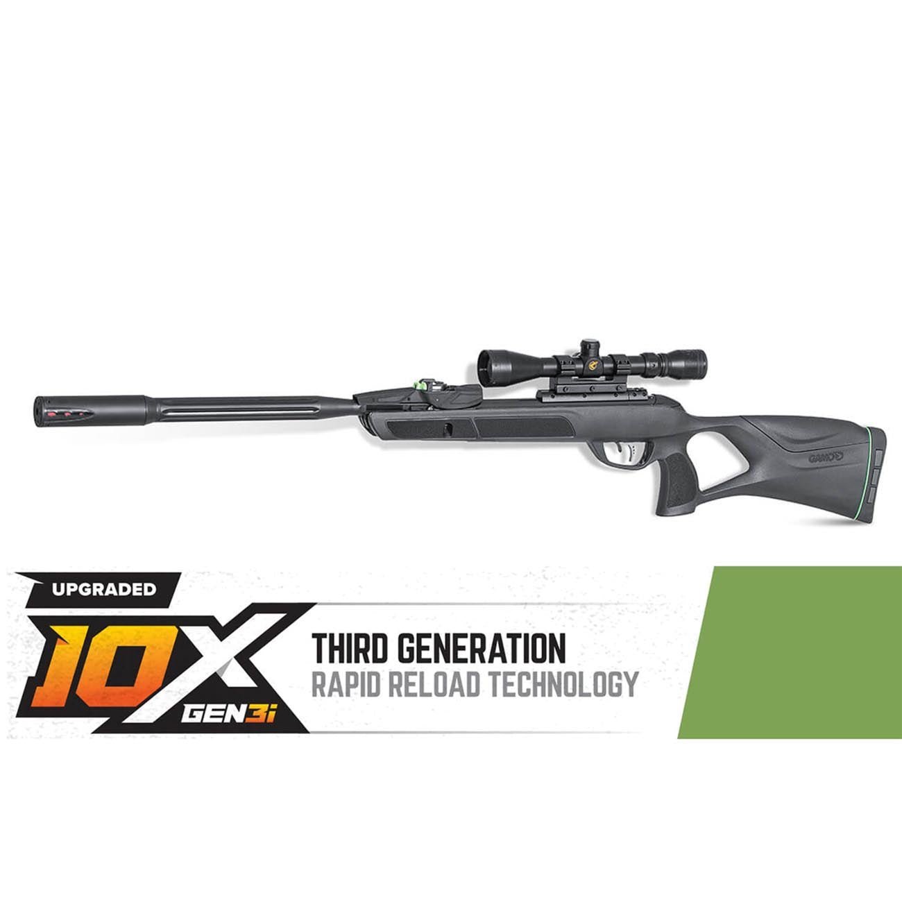 Gamo Swarm Fusion 10X 'GEN3i' .22 Caliber 10-Shot Air Rifle with Scope - Clinch River Fishing USA