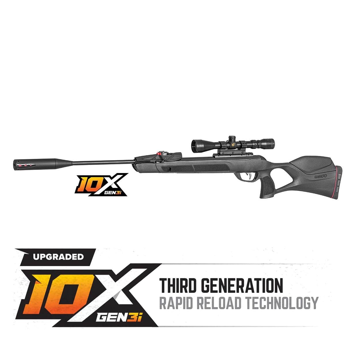 Gamo Swarm Magnum 10X 'GEN3i' INERTIA FED .177 Caliber Air Rifle with Scope - Clinch River Fishing USA