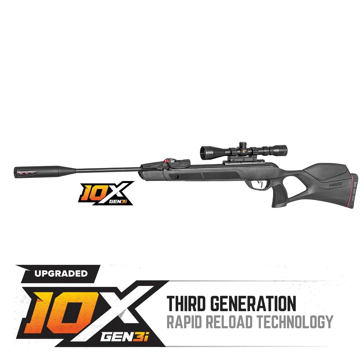 Gamo Swarm Magnum 10X 'GEN3i' INERTIA FED .22 Caliber Air Rifle with Scope - Clinch River Fishing USA