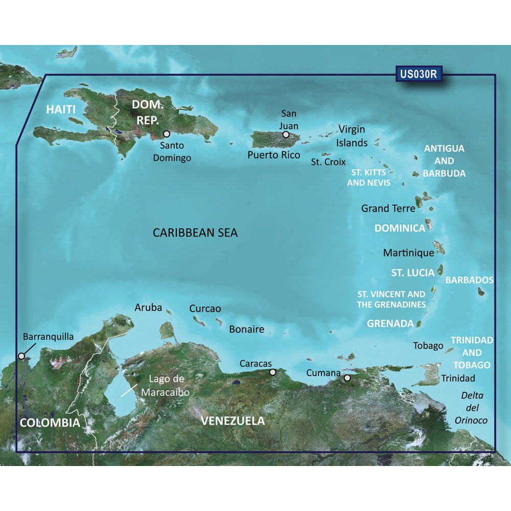 Garmin BlueChart® g3 HD - HXUS030R - Southeast Caribbean - microSD™/SD™ - Clinch River Fishing USA