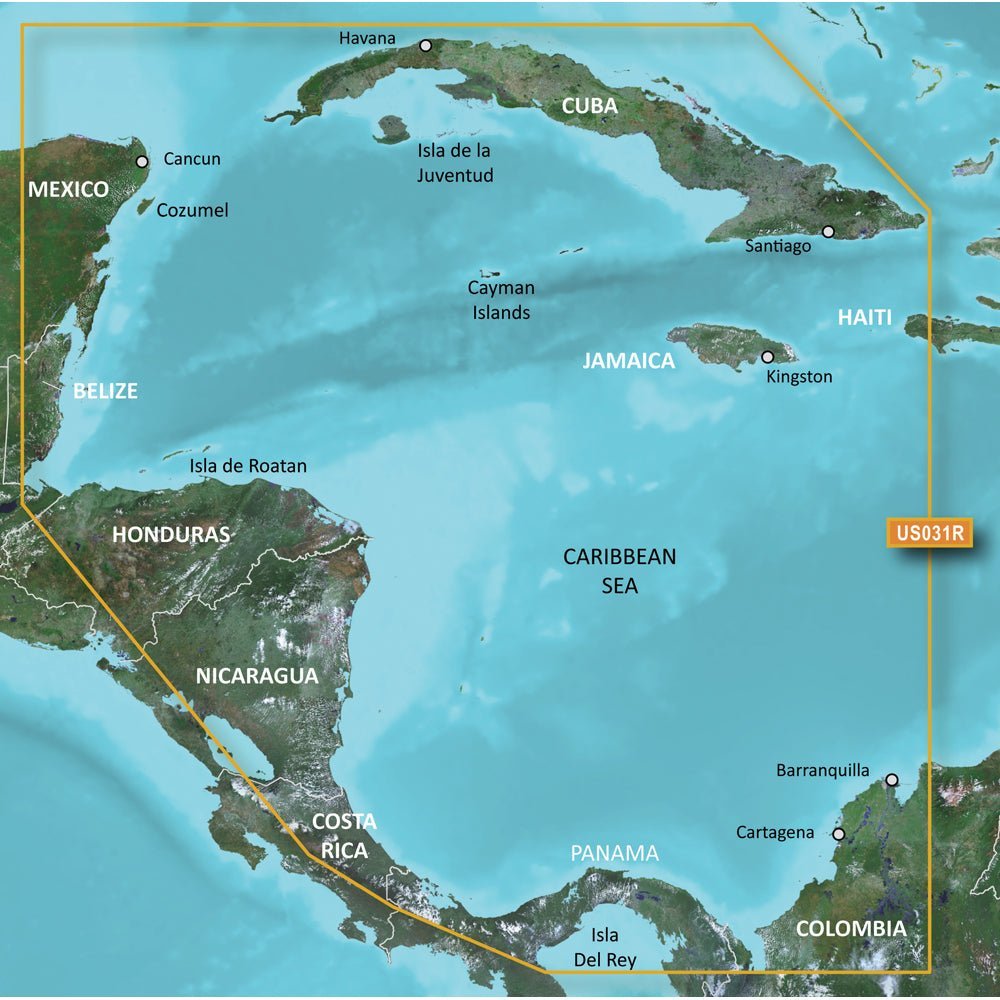 Garmin BlueChart® g3 Vision® HD - VUS031R - Southwest Caribbean - microSD™/SD™ - Clinch River Fishing USA