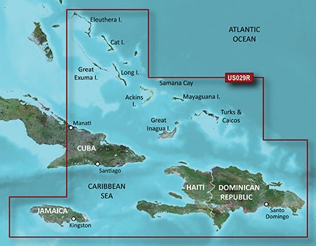 Garmin HXUS029R G3 Micro SD Souther Bahamas - Clinch River Fishing USA