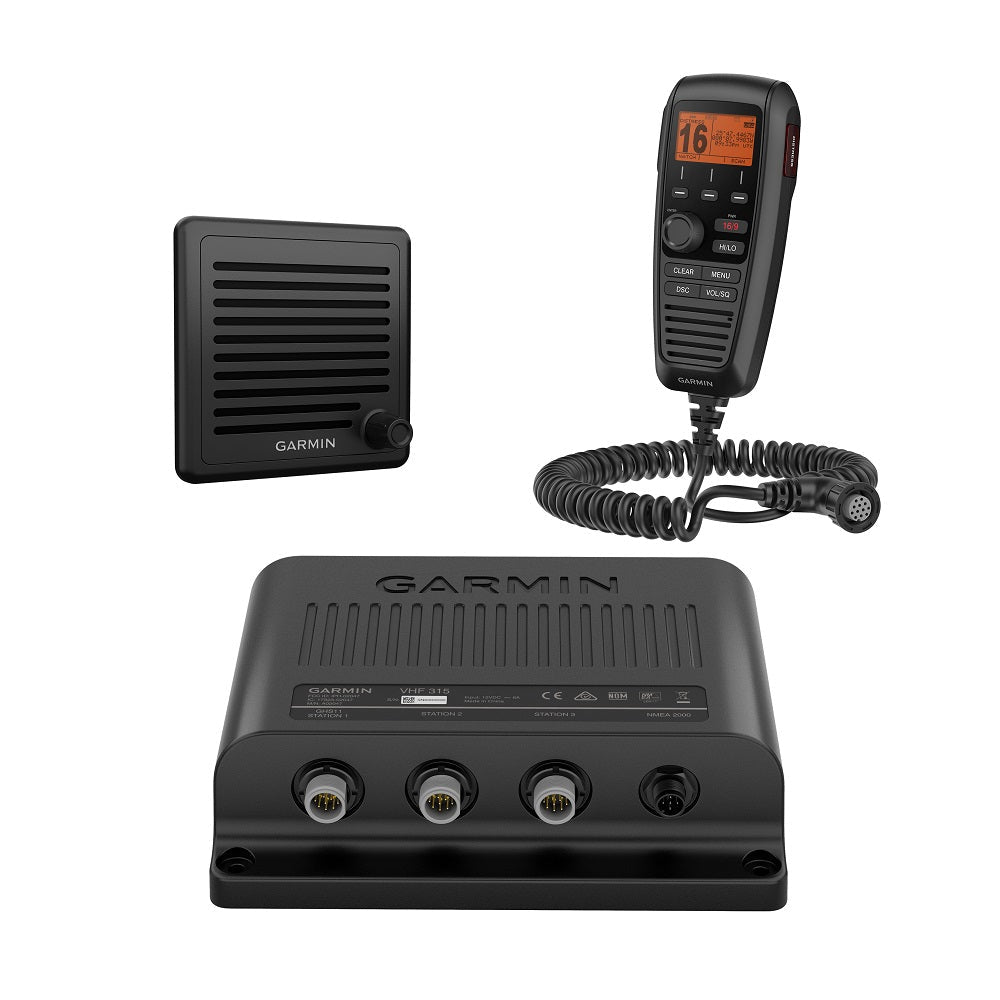 Garmin VHF315 VHF Radio Black - Clinch River Fishing USA