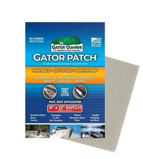 Gator Guard Gator Patch 9in x 12in UV Cured Fiberglass Reinforced Repair Patch - Clinch River Fishing USA