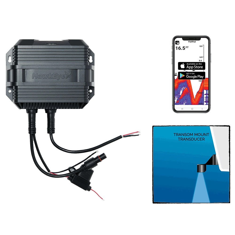 HawkEye FishPod® 10BX Boat Mount Bluetooth Fishfinder - Clinch River Fishing USA