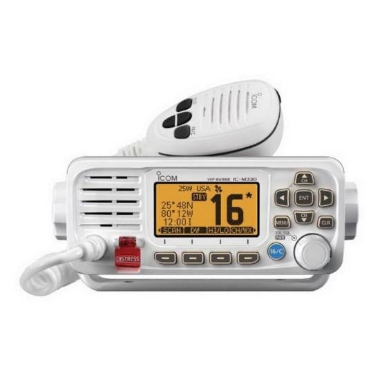 ICOM M330 White Marine Compact VHF Fixed Mount | M330 WHITE - Clinch River Fishing USA