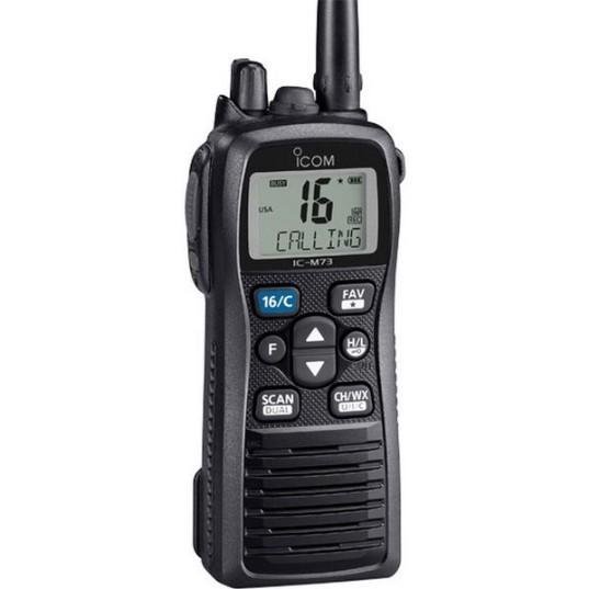ICOM M73 6-Watt IPX8 Submersible Handheld | M73 61 USA - Clinch River Fishing USA