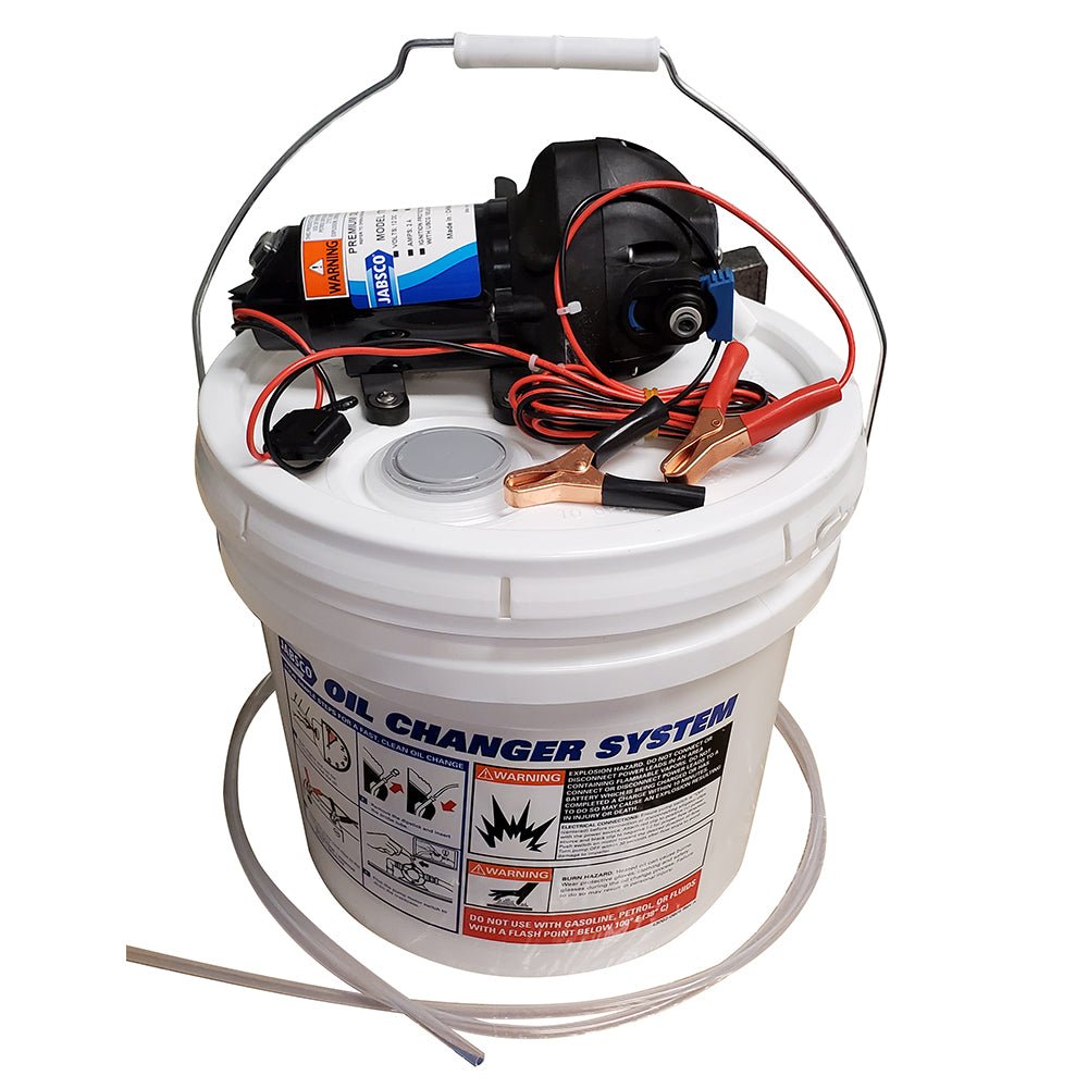 Jabsco DIY Oil Change System w/Pump & 3.5 Gallon Bucket - Clinch River Fishing USA