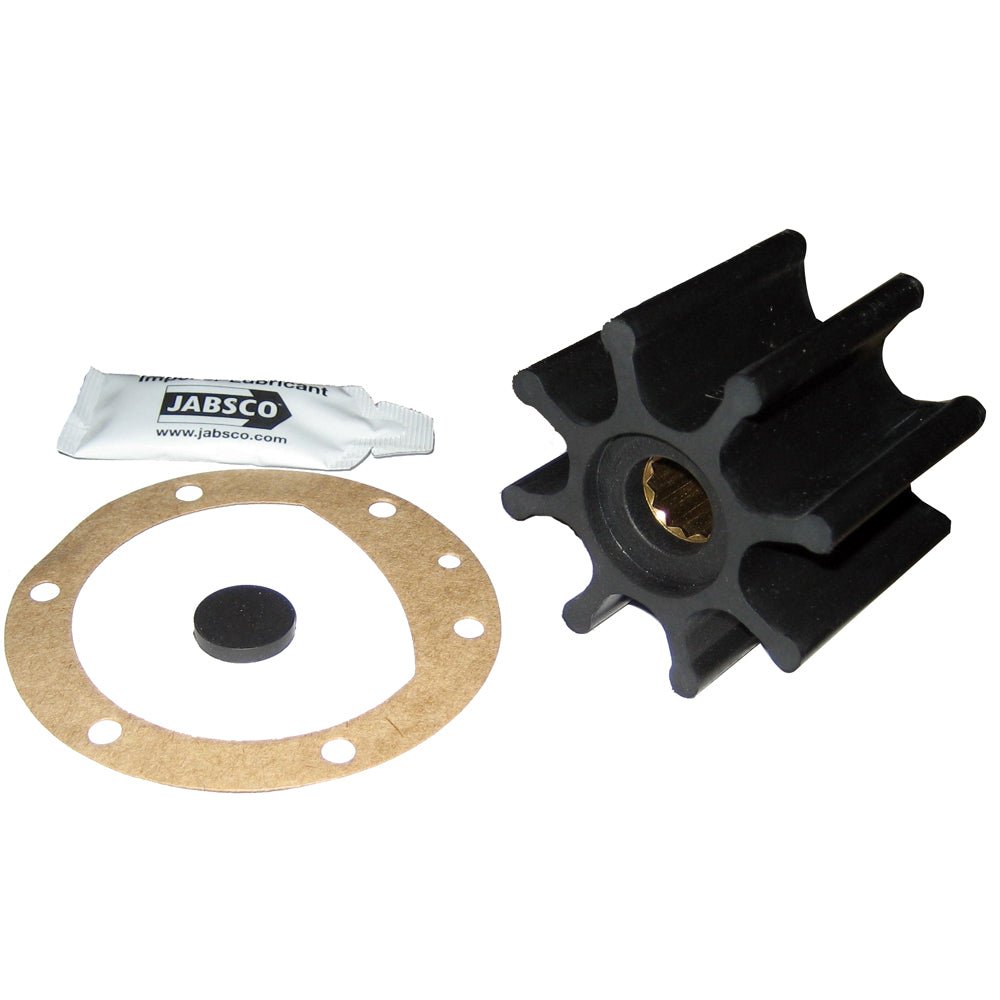 Jabsco Impeller Kit - 8 Blade - Neoprene - 2-9/16" Diameter x 2" W, 5/8" Shaft Diameter - Clinch River Fishing USA