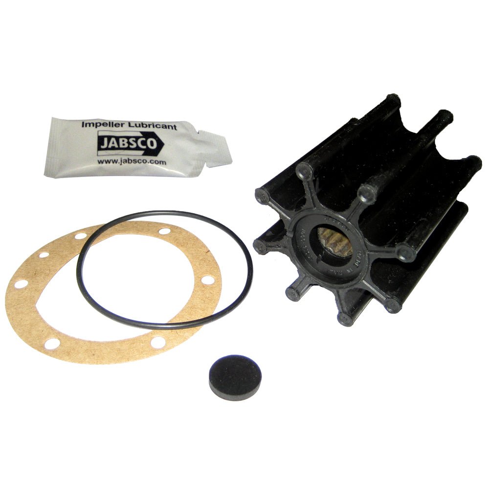Jabsco Impeller Kit - 8 Blade - Neoprene - 2 - 9/16" Diameter x 3" W, 5/8" Shaft Diameter - Clinch River Fishing USA