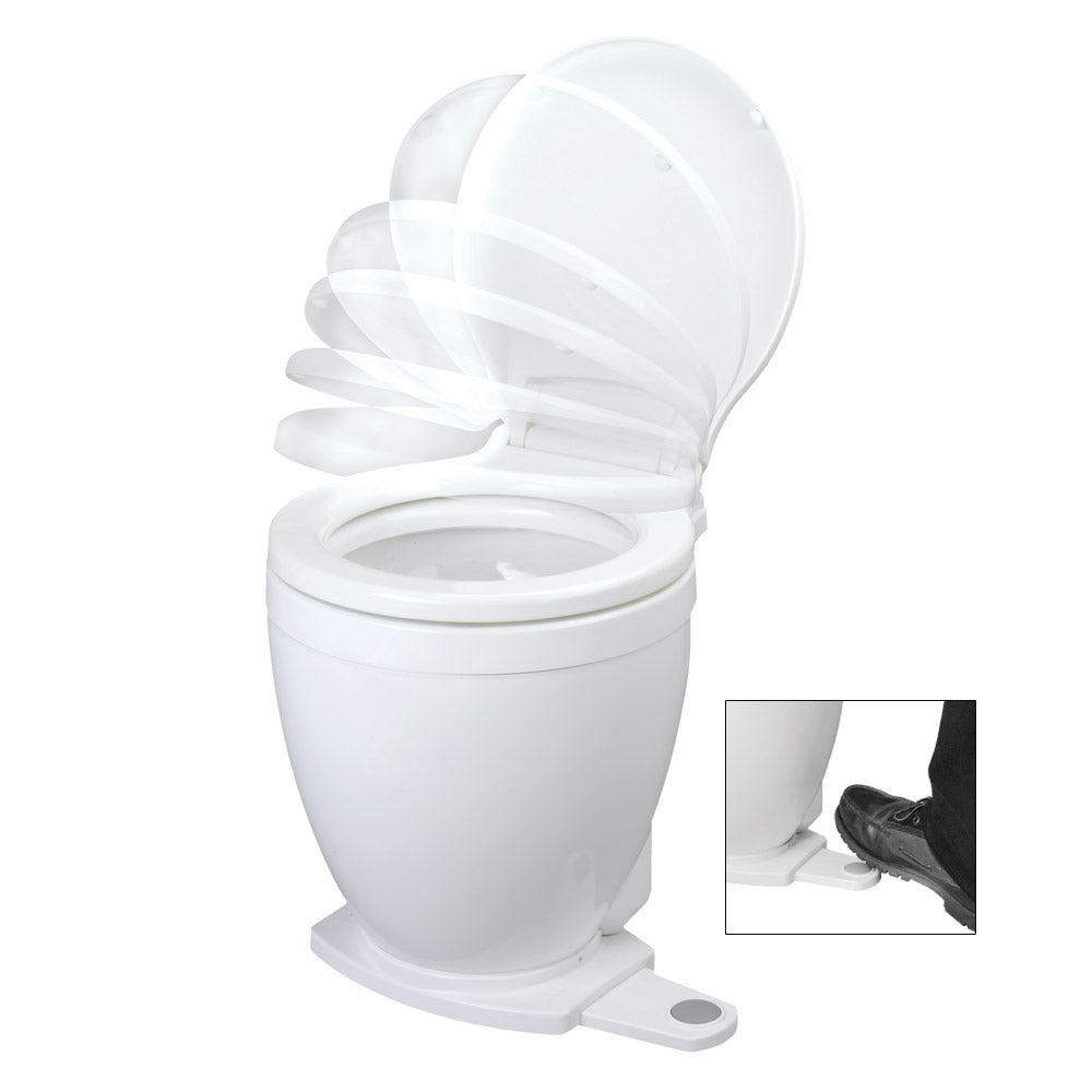 Jabsco Lite Flush Electric 12V Toilet w/Footswitch - Clinch River Fishing USA