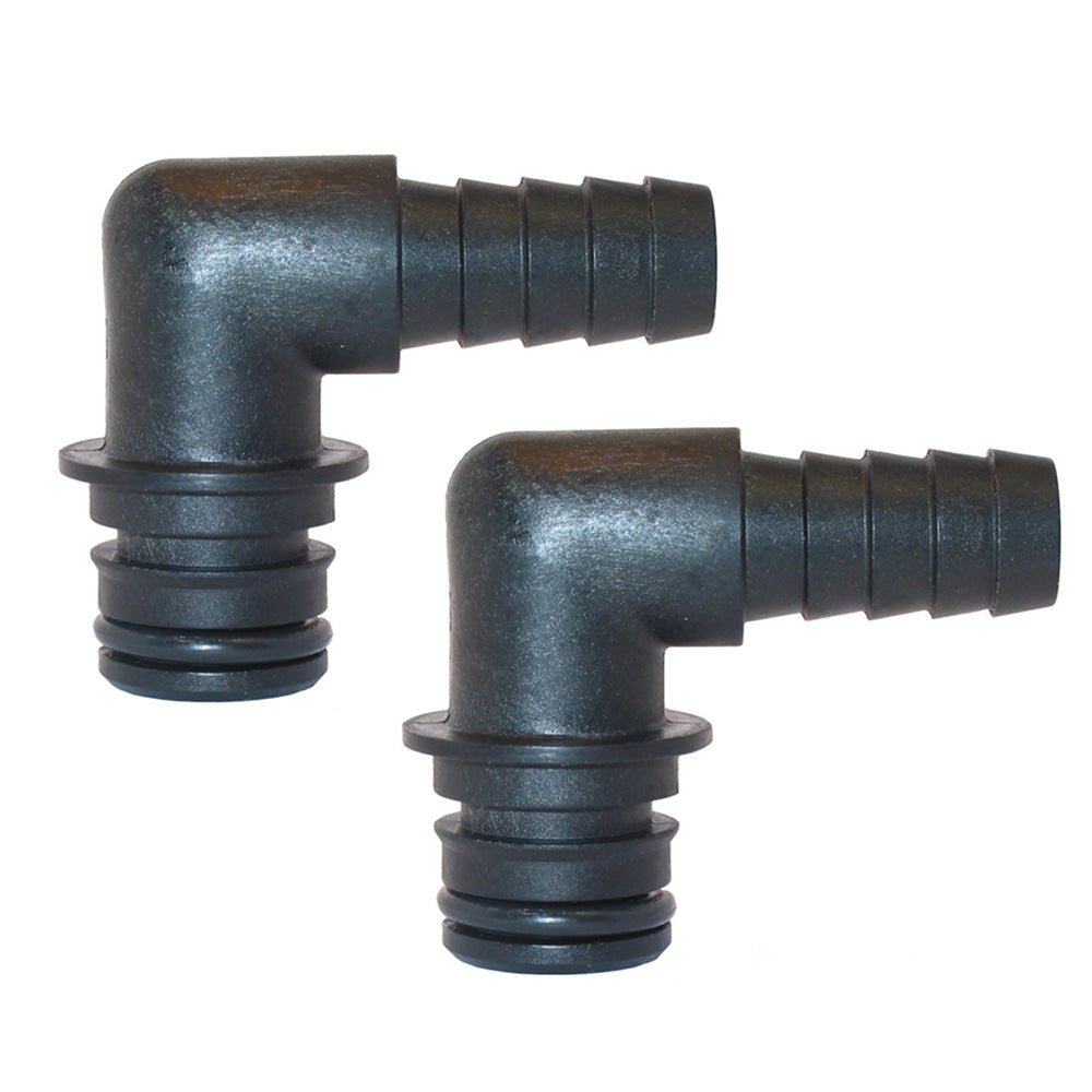 Jabsco Port Kit 90-Degree Elbow 1/2" Hose Fitting - Pair - Clinch River Fishing USA