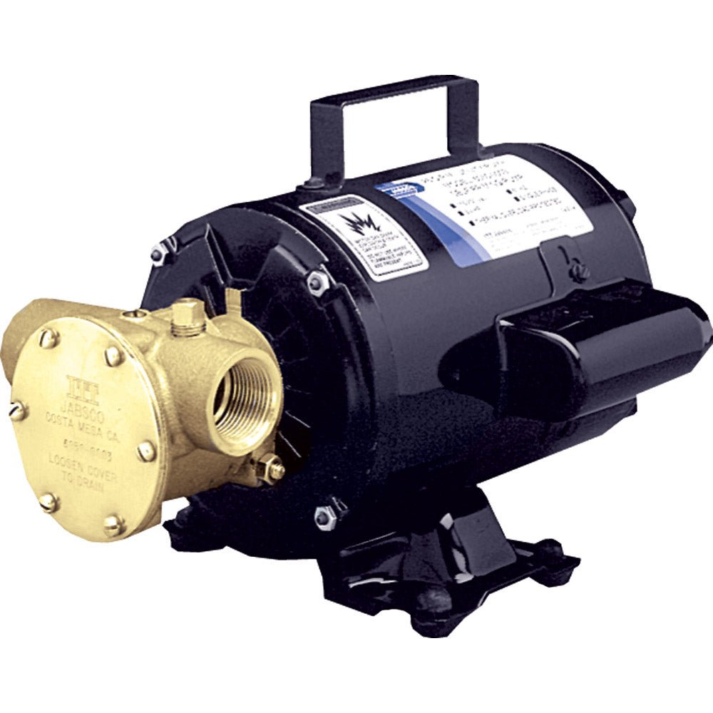 Jabsco Utility Pump w/Open Drip Proof Motor - 115V - Clinch River Fishing USA
