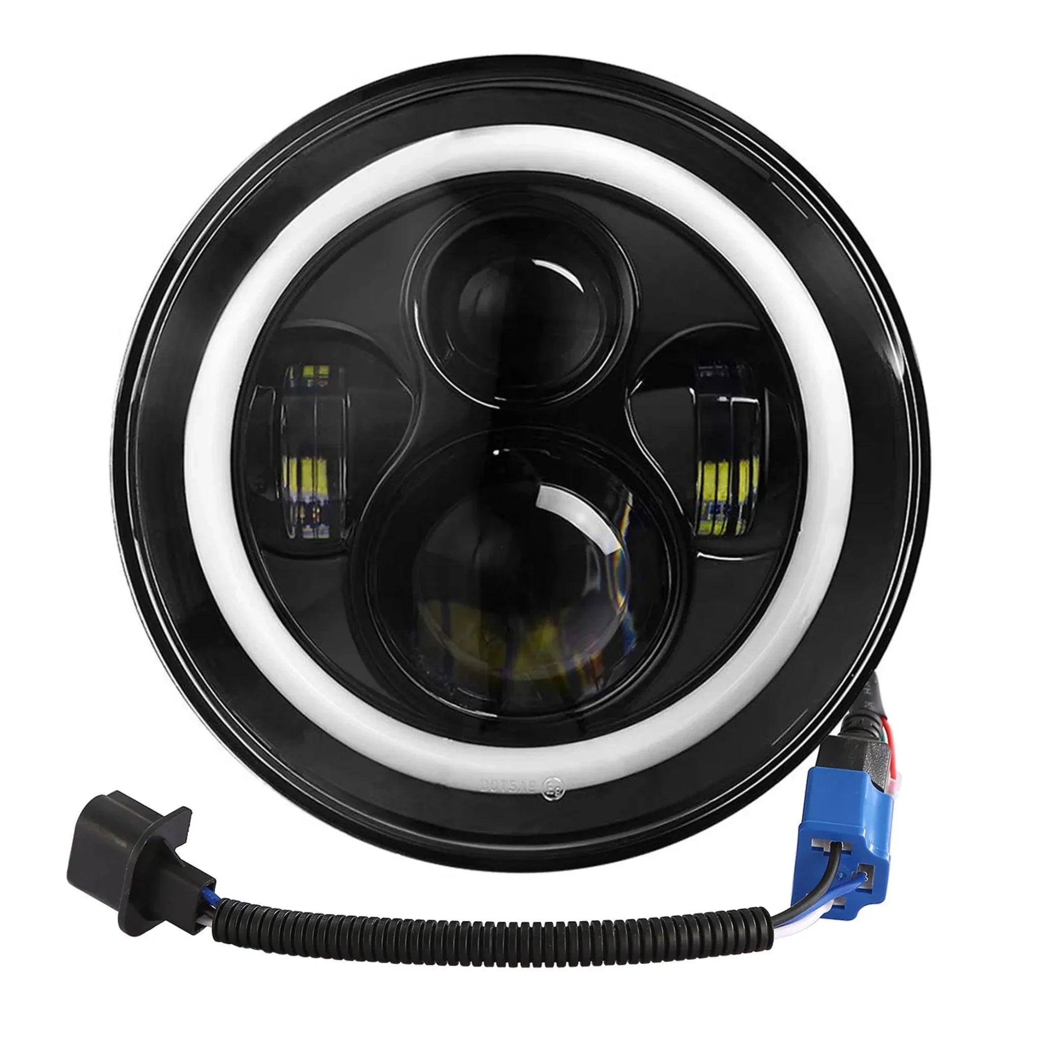 Jeep Wrangler 6000LM Round LED Headlight - Clinch River Fishing USA