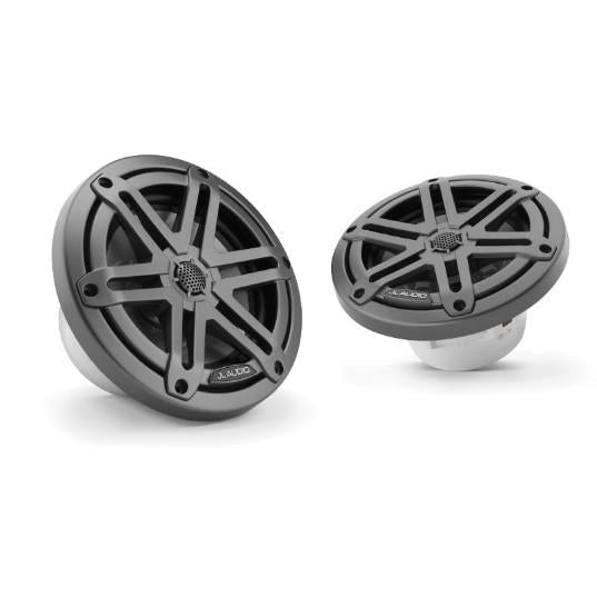 JL AUDIO M3-650X-S-GM: 6.5" Marine Speakers, Sport Grille, Gunmetal, PAIR | 93512 | 010-03061-00 - Clinch River Fishing USA