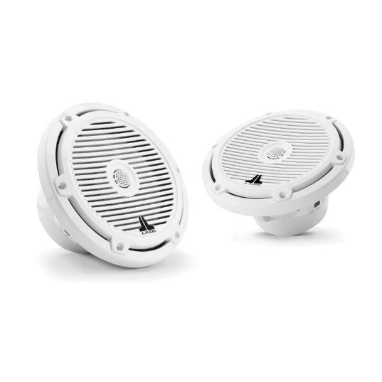 JL AUDIO M3-770X-C-GW: 7.7" Marine Speakers, Classic Grille, Gloss White, PAIR | 93519 | 010-03065-00 - Clinch River Fishing USA