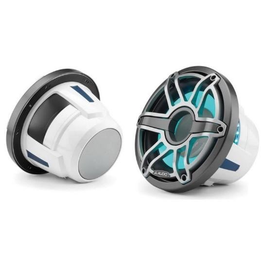 JL AUDIO M6-10IB-S-GMTI-I-4: 10" Marine Subwoofer (250W, 4 ohm), Infinite Baffle, Sport Grille, RGB LED | 93638 | 010-03087-00 - Clinch River Fishing USA