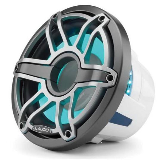 JL AUDIO M6-10IB-S-GMTI-I-4: 10" Marine Subwoofer (250W, 4 ohm), Infinite Baffle, Sport Grille, RGB LED | 93638 | 010-03087-00 - Clinch River Fishing USA