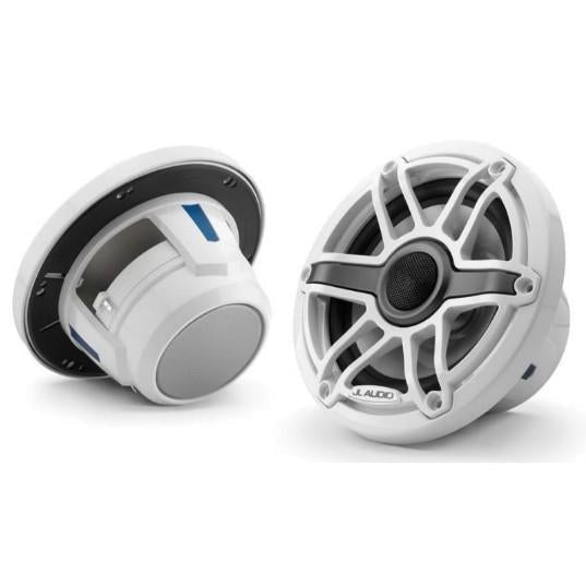 JL AUDIO M6-650X-S-GWGW: 6.5" Marine Speakers, Sport Grille, Gloss White Trim, Gloss White Grille | 93713 | 010-03090-00 - Clinch River Fishing USA