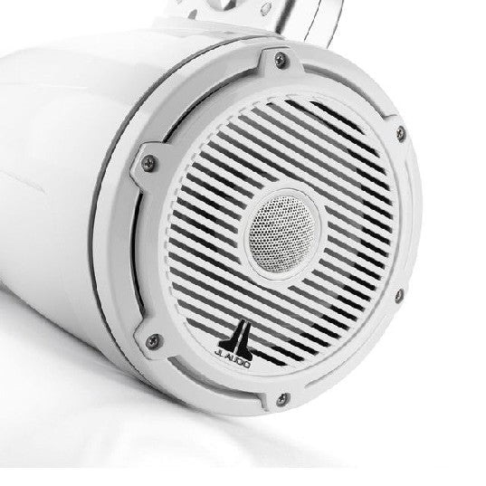 JL AUDIO M6-770ETXV3-GW-C-3GWGW: 7.7" Tower Speakers, White Classic Grille, WHITE TWEETER, PAIR | 93690 | 010-03856-00 - Clinch River Fishing USA