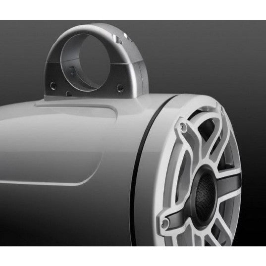 JL AUDIO M6-880ETXV3-GW-S-GWGW: 8.8" Tower Speakers Gloss White Sport Grille, PAIR | 93664 | 010-03282-00 - Clinch River Fishing USA