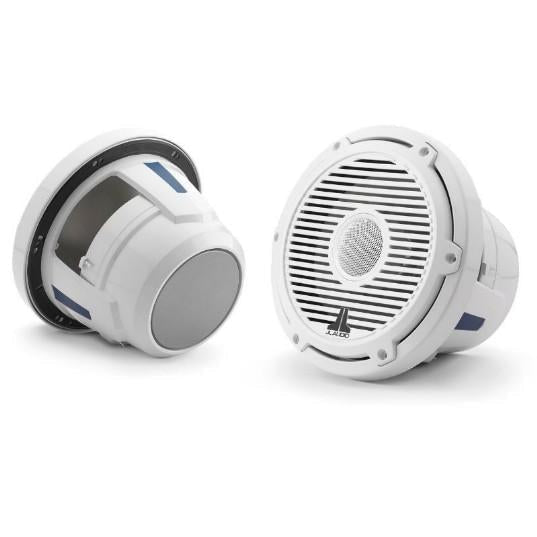 JL AUDIO M6-880X-C-3GW: 8.8" Marine Speakers, 1" WHITE Tweeter, Gloss White Classic Grille | 93689 | 010-03499-00 - Clinch River Fishing USA