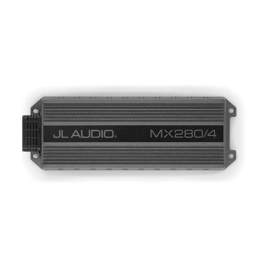 JL AUDIO MX280/4: 4-Channel Class D Full-Range Amp, 50 Watts x 4 @ 4 ohm / 70 Watts x 4 @ 2 ohm - 14.4V | 98405 | 010-03105-00 - Clinch River Fishing USA