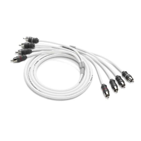 JL AUDIO XMD-WHTAIC4-6: RCA 4-Channel, 6 ft (1.83 m) Marine Audio Interconnect | 90440 | 010-13473-00 - Clinch River Fishing USA