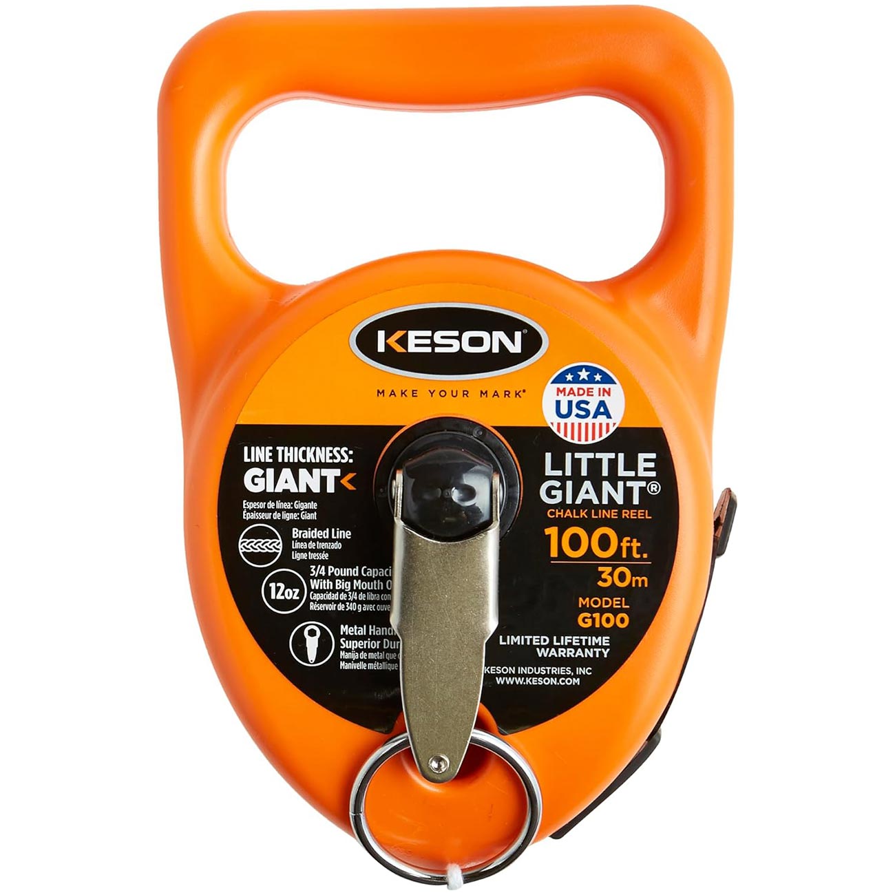 Keson "Little Giant" Chalk Line Reel - 100 ft. - Clinch River Fishing USA
