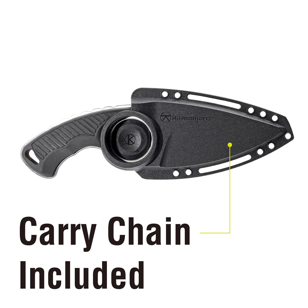 Kilimanjaro Stretta 6 - 3/4" Drop Point Neck Knife - Clinch River Fishing USA