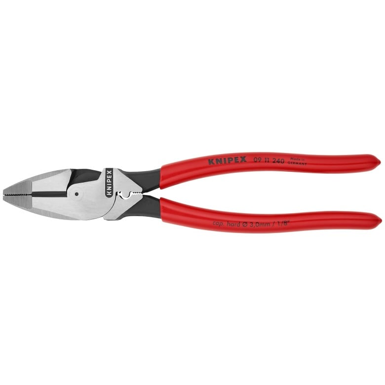 Knipex High Leverage Linemans Pliers New England Fish Tape Puller Crimper - Clinch River Fishing USA