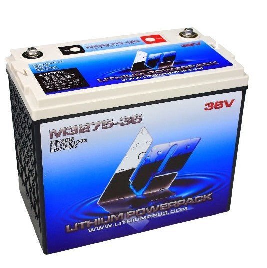 LITHIUM PROS LiFePO4 Battery, 36V/75 Ah (Trolling/Deep cycle, Grp GC12) Bluetooth | M3275-36 | M75-36 | DROP SHIP, FREE FREIGHT - Clinch River Fishing USA