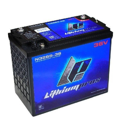 LITHIUM PROS LiFePO4 Battery, 36V/75 Ah w/ NMEA (Troll/Deep cycle, Grp GC12) Bluetooth| N3275-36 | N75-36 | DROP SHIP,FREE FRT - Clinch River Fishing USA