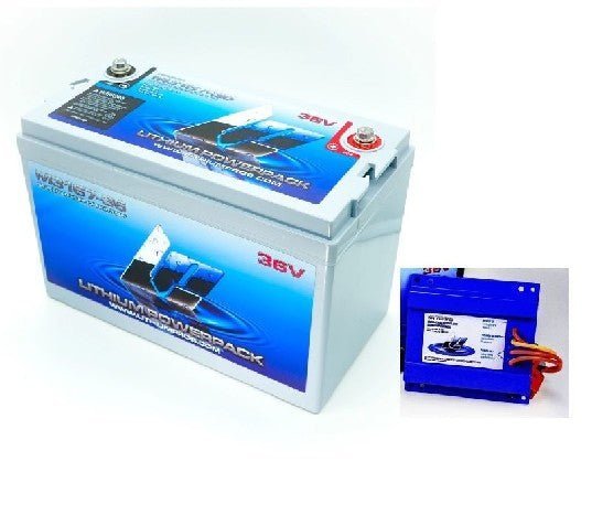 LITHIUM PROS Lithium Pros Battery Kit, M3167-36 and DC Charger Bluetooth | L3167-36CK | M31-36CK | DROP SHIP ITEM, FREE FREIGHT - Clinch River Fishing USA