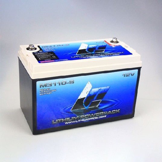LITHIUM PROS LP Powerpack, 12.8V/110 Ah (Starting/Deep cycle) Bluetooth | M3110-S | M31-12S | *DROP SHIP ITEM,FREE FREIGHT - Clinch River Fishing USA
