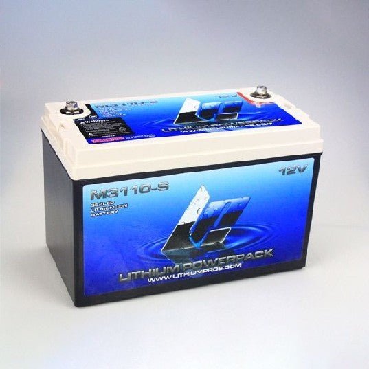 LITHIUM PROS LP Powerpack, 12.8V/110 Ah (Starting/Deep cycle) Bluetooth | M3110-S | M31-12S | *DROP SHIP ITEM,FREE FREIGHT - Clinch River Fishing USA