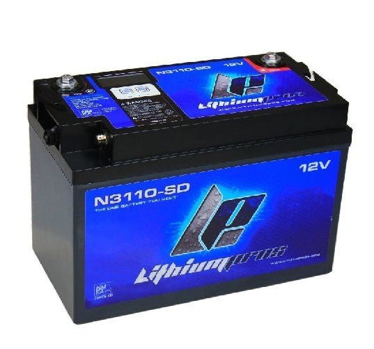 LITHIUM PROS LP Powerpack, 12.8V/110 Ah w/ N2K (Starting/Deep cycle, Grp 31) Bluetooth | N3110-S | N31-12S DROPSHIP FREE FREIGHT - Clinch River Fishing USA