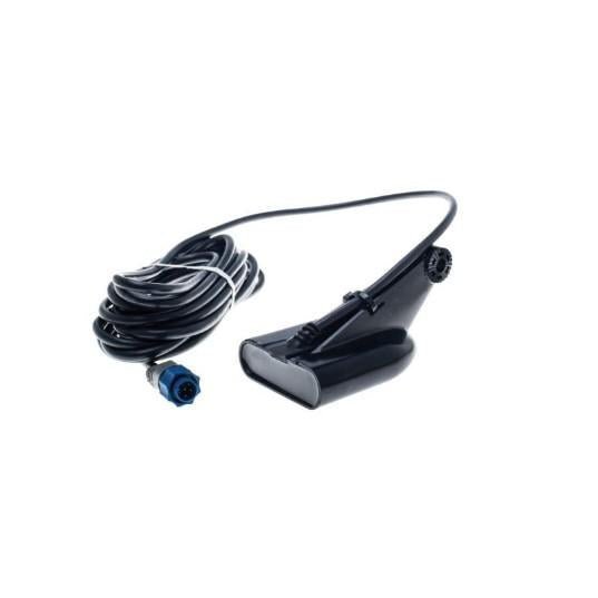 LOWRANCE HST-DFSBL Dual Frequency 50/200kHz Transom-Mount Skimmer Depth/Temp, Blue Conn. (FOR HDS TYPE UNITS) | 000-0106-77 - Clinch River Fishing USA
