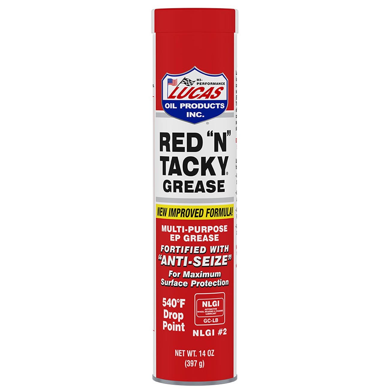 Lucas Oil Red N Tacky Grease - 14 Ounce Tube - Clinch River Fishing USA