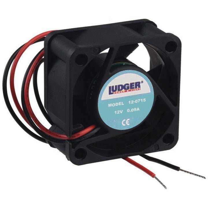 Ludger Mini 12V 1.5GÇ¥ Square Rotary Cooling Fan - Clinch River Fishing USA
