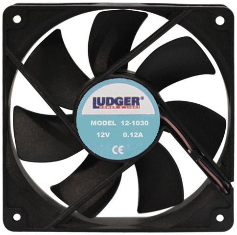 Ludger Mini 12V 3GÇ¥ Square Rotary Cooling Fan - Clinch River Fishing USA