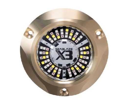 LUMITEC SeaBlaze X3 LED Underwater Light, Bronze, Spectrum RGBW | 101946