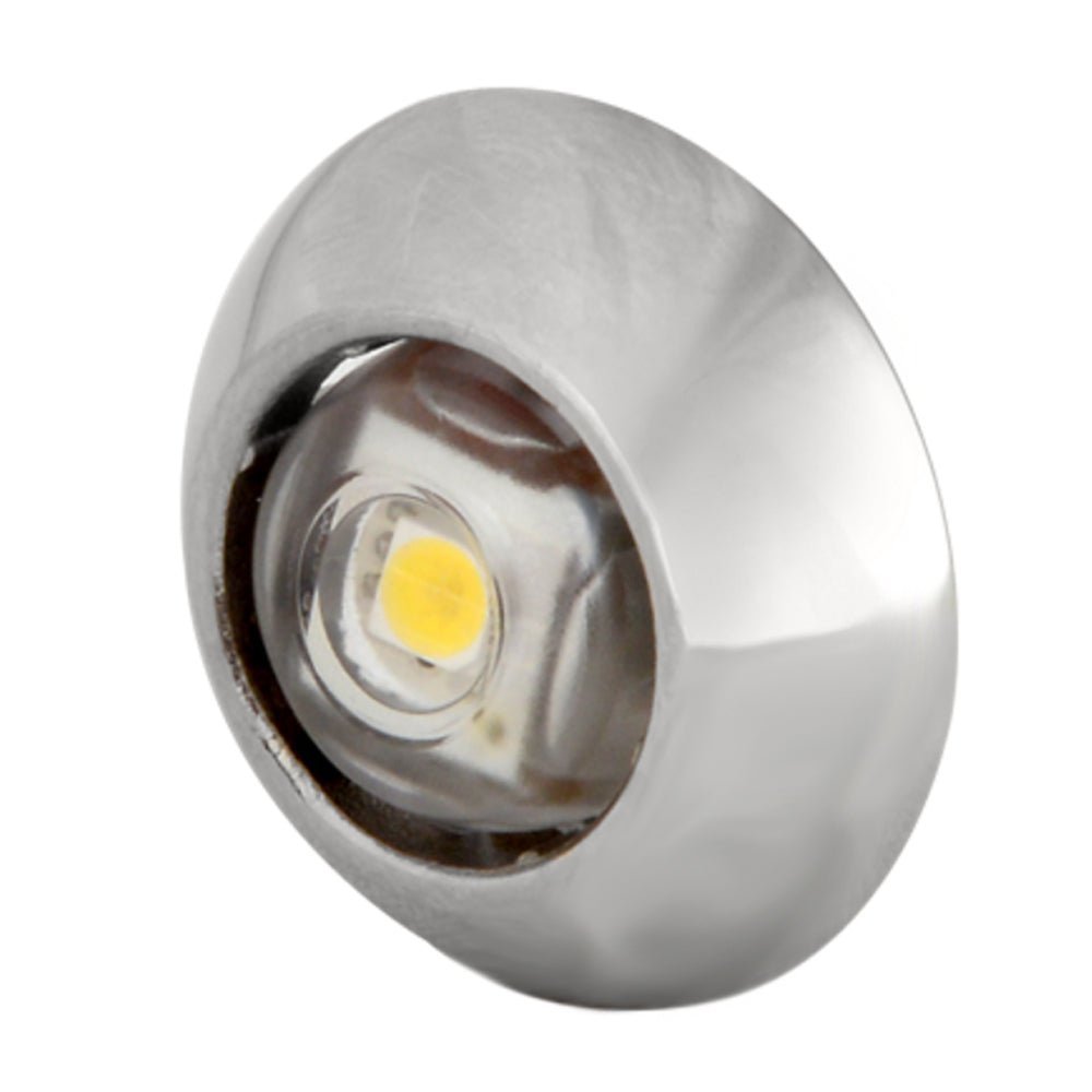 Lumitec Exuma Courtesy Light - Polished Stainless Housing - White Light - Clinch River Fishing USA