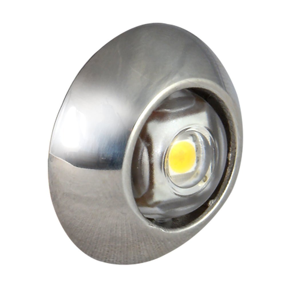 Lumitec Exuma Courtesy Light - Polished Stainless Housing - White Light - Clinch River Fishing USA