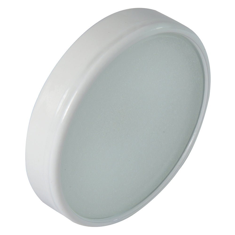 Lumitec Halo - Flush Mount Down Light - White Finish - 3-Color Red/Blue Non-Dimming w/White Dimming - Clinch River Fishing USA