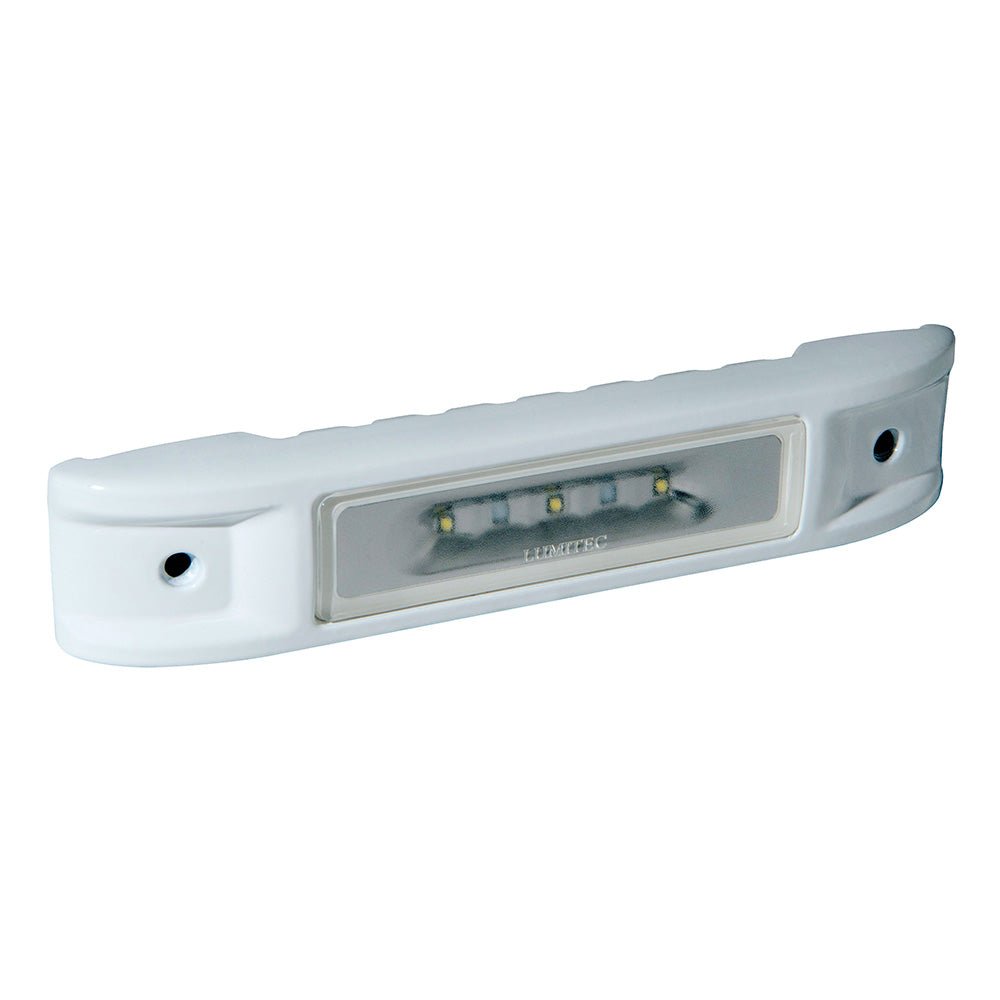 Lumitec Ibiza LED Engine Room Light - Non - Dimming White - White Finish - Clinch River Fishing USA